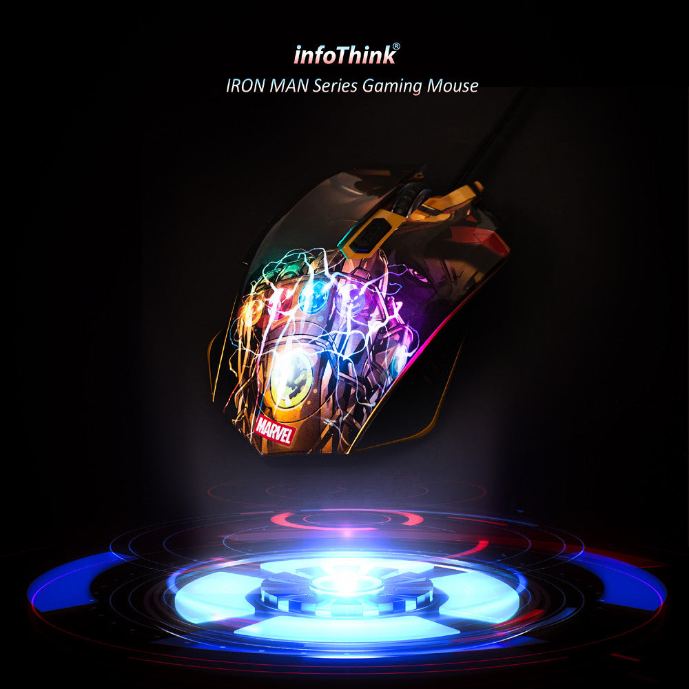InfoThink 鋼鐵人系列Pro電競滑鼠 Rainbow