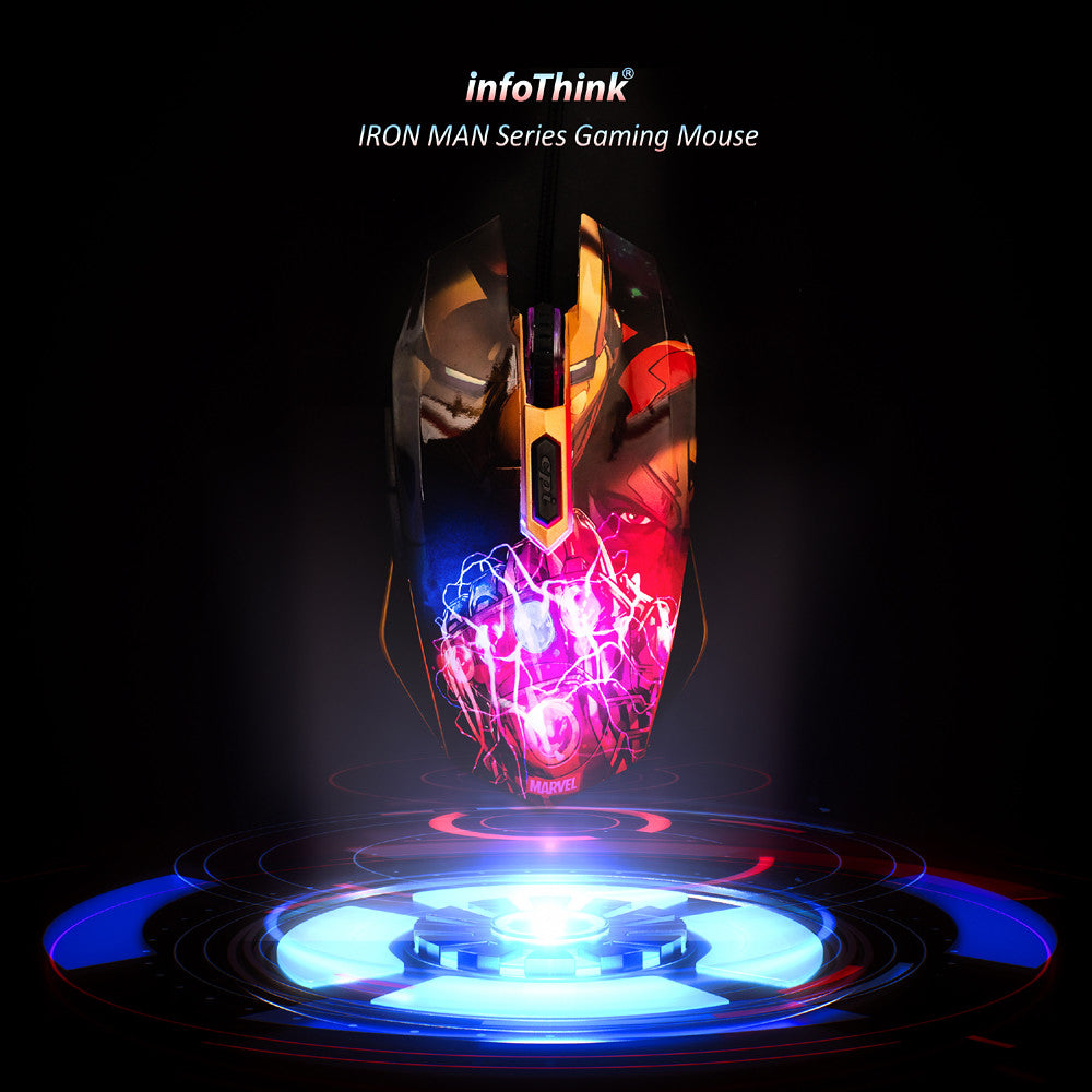 InfoThink 鋼鐵人系列Pro電競滑鼠 Rainbow