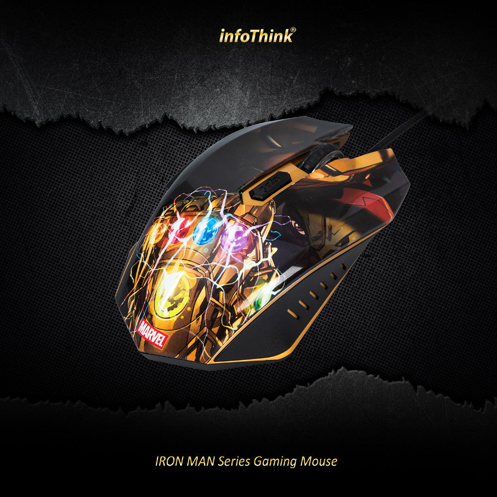InfoThink 鋼鐵人系列Pro電競滑鼠 Rainbow