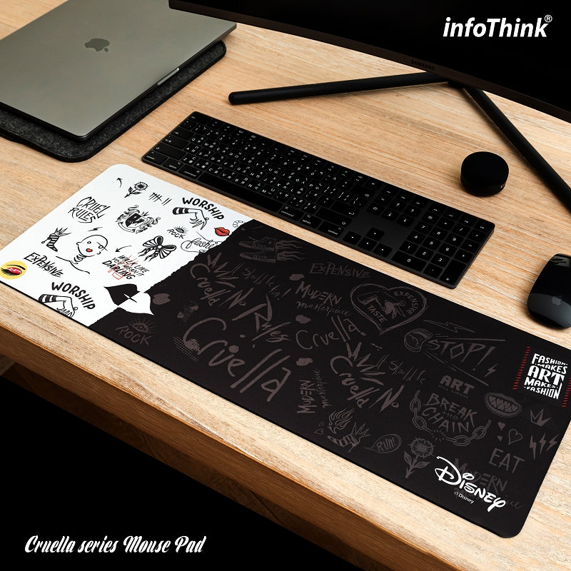 InfoThink 迪士尼壞美力系列 寬版滑鼠墊 庫伊拉