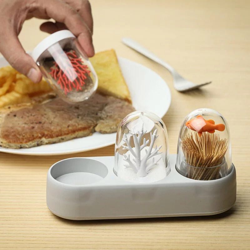 泰國 QUALY 牙籤調味罐組