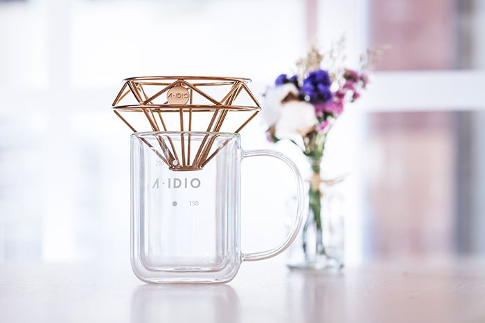 A-IDIO 鑽石咖啡濾杯(鈦金版)