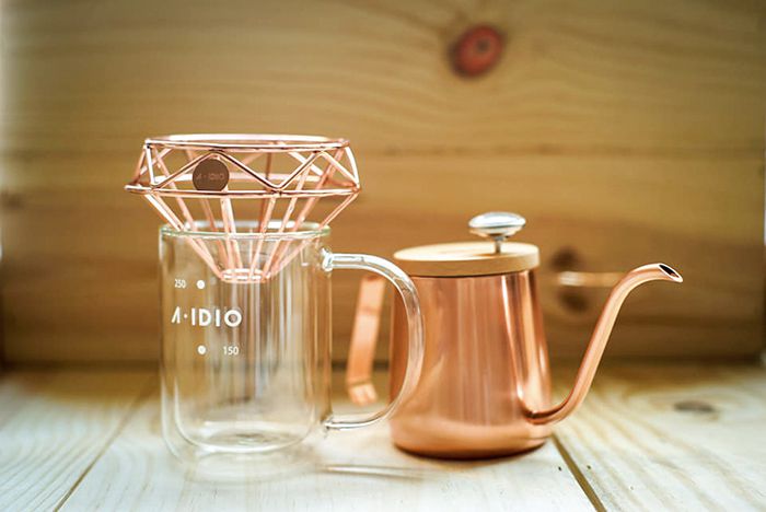 A-IDIO 鑽石咖啡濾杯(鈦金版)