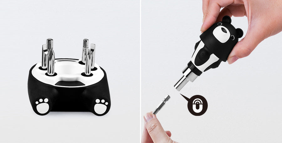 iThinking Bear kuma黑熊酷毛棘輪起子組(6bits)