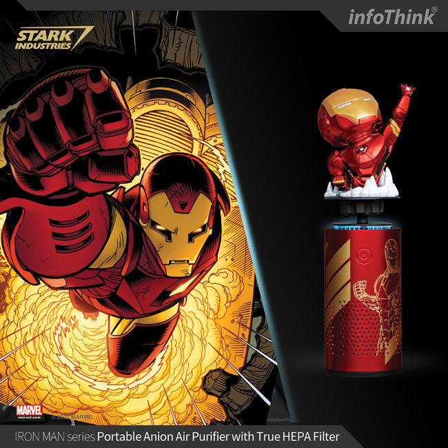 InfoThink 鋼鐵人系列USB渦輪負離子空氣清淨機-經典版