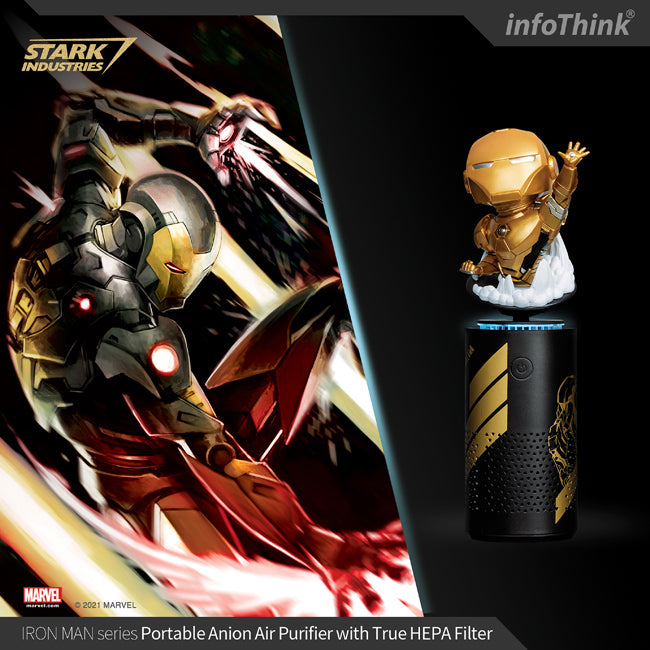 InfoThink 鋼鐵人系列USB渦輪負離子空氣清淨機-經典版