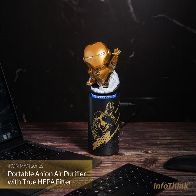 InfoThink 鋼鐵人系列USB渦輪負離子空氣清淨機-經典版