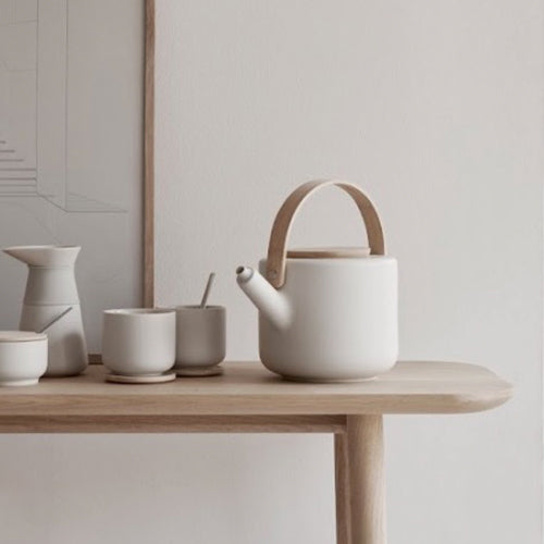 丹麥 Stelton Theo 1.25L 石陶茶壺(黑)