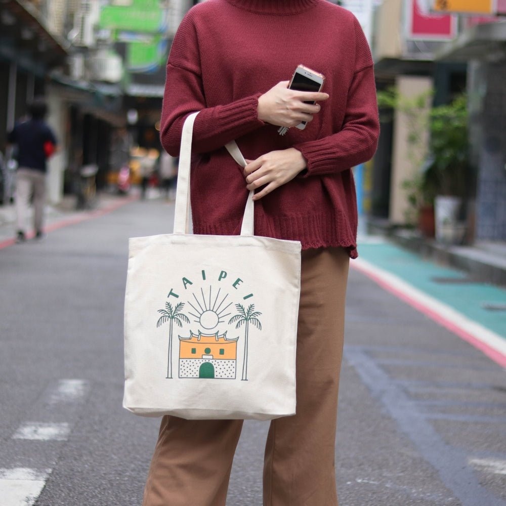 來好 LAI HAO 台北風景托特包-I LOVE U-Bike