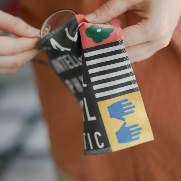 來好LAI HAO 五育系列 擦拭布-五育並進黑