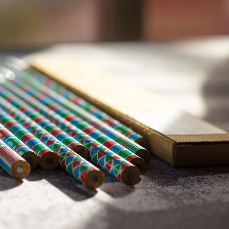 來好 LAI HAO 復古茄芷2B鉛筆(一盒四入)