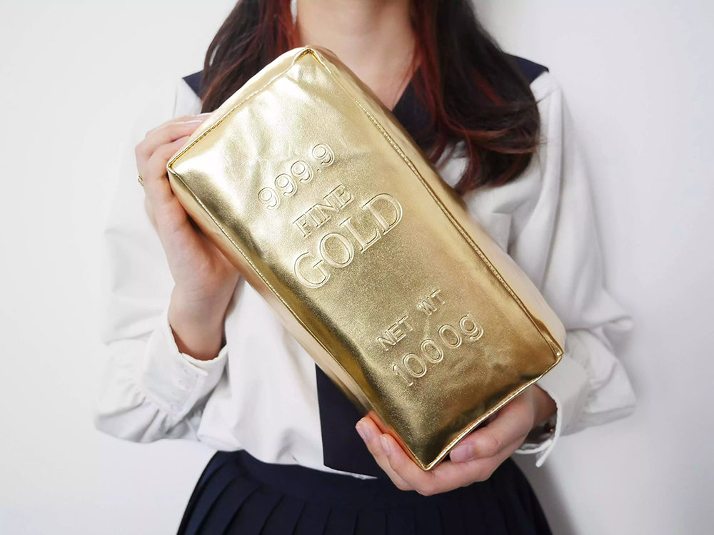 【過年招財小物】創意小物館 全民發大財金磚枕