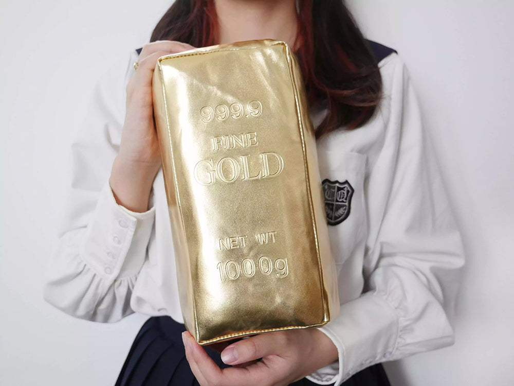 【過年招財小物】創意小物館 全民發大財金磚枕