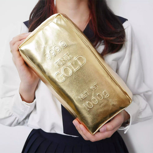 【過年招財小物】創意小物館 全民發大財金磚枕