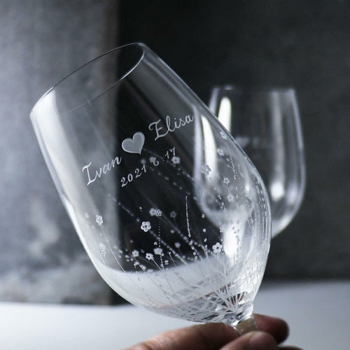 MSA【手工雕刻】350cc【祕密花園】永恆之心結婚對杯-GA2252