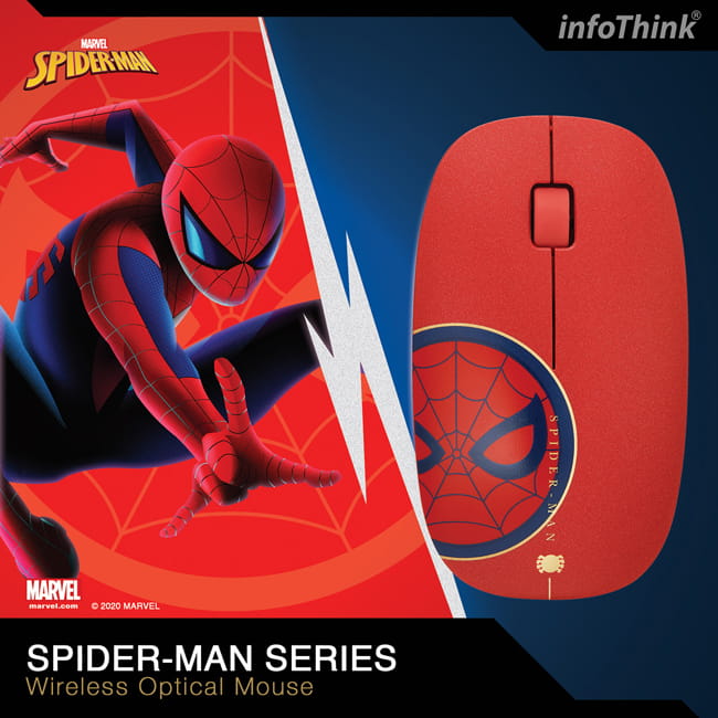 InfoThink 復仇者聯盟系列無線光學滑鼠 - 蜘蛛人