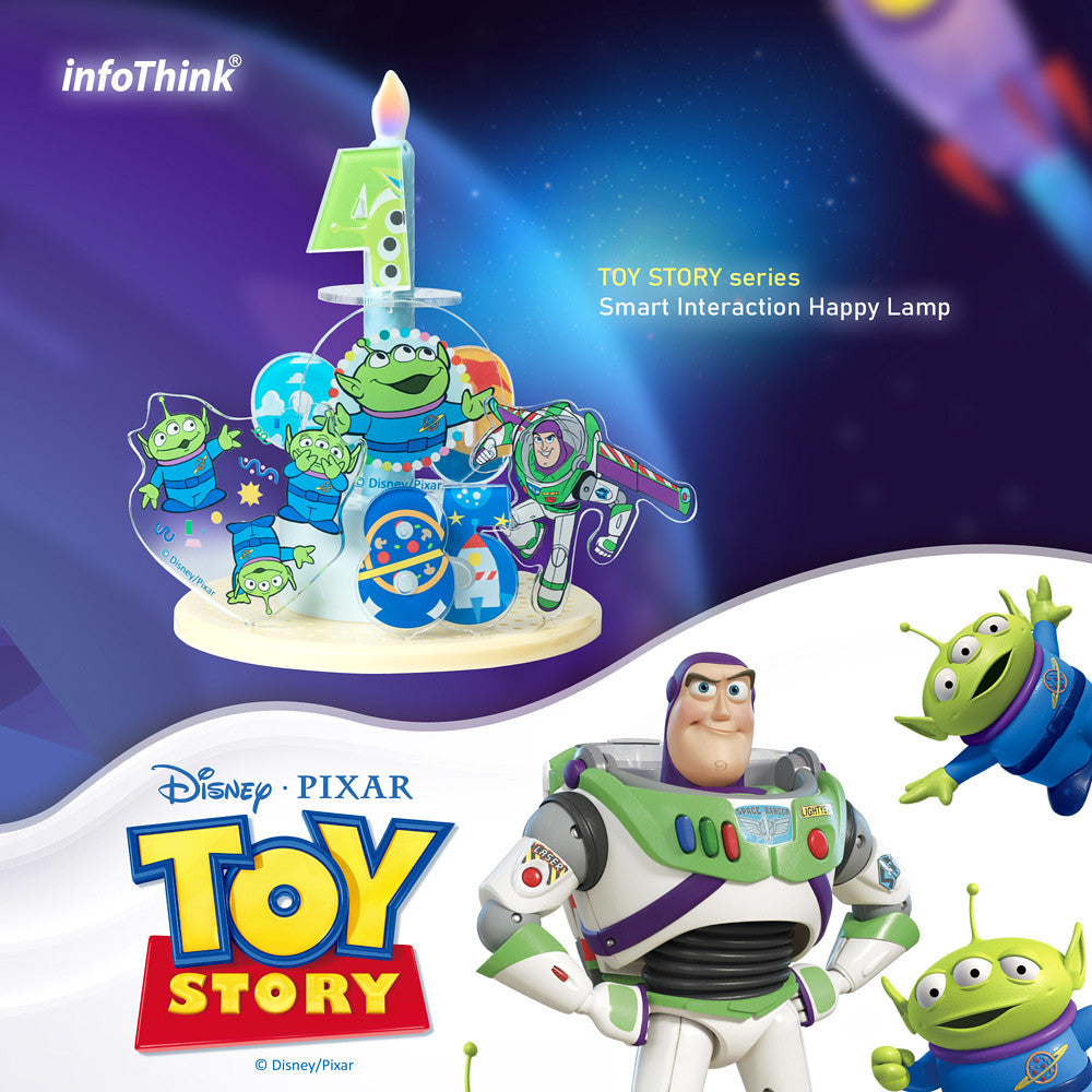 InfoThink 玩具總動員派對電子蠟燭燈 (拍手控制燭光)