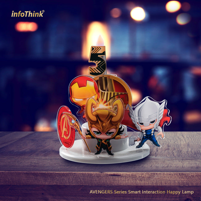 InfoThink 智慧擬真電子蠟燭燈 漫威系列