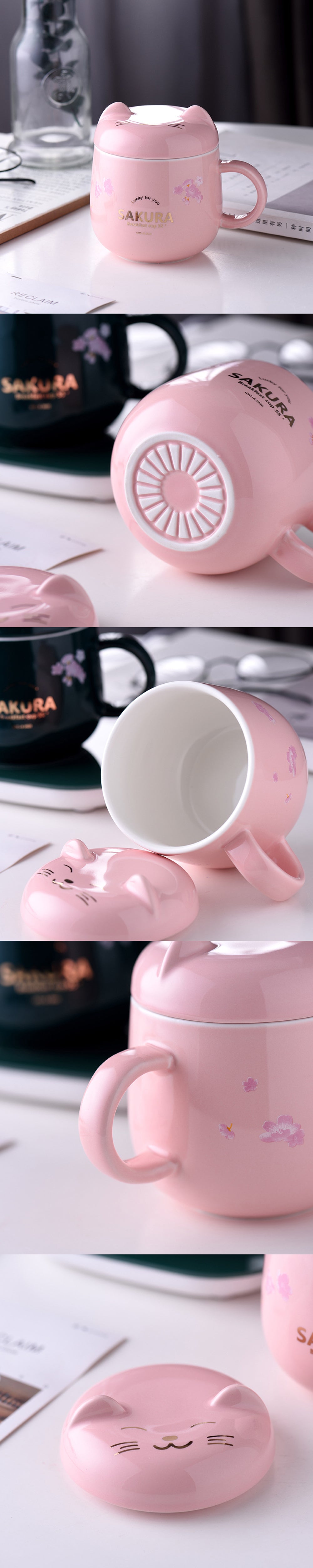 創意小物館 櫻花貓溫暖加熱杯墊