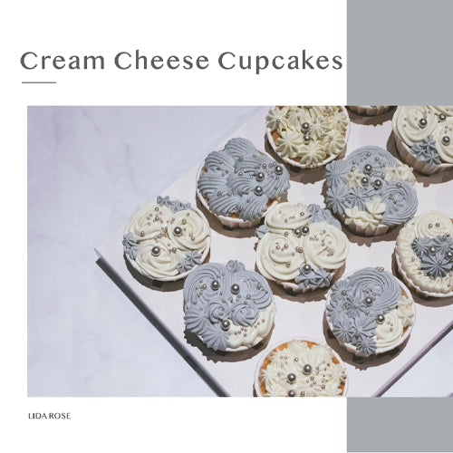 [LIDA ROSE] CreamCheese杯子蛋糕禮盒12入 -白銀