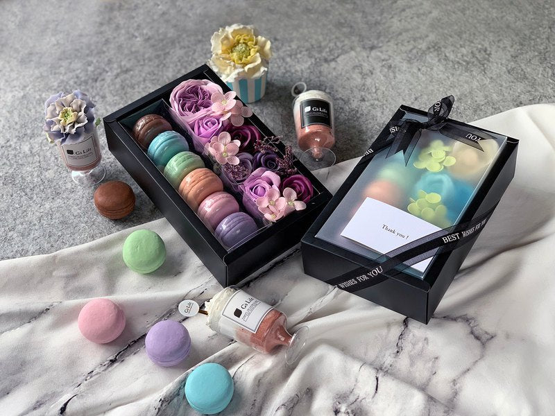 G’s Life 花與香氛─馬卡龍與玫瑰花香皂禮盒