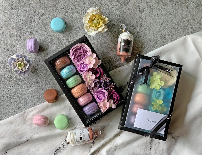 G’s Life 花與香氛─馬卡龍與玫瑰花香皂禮盒