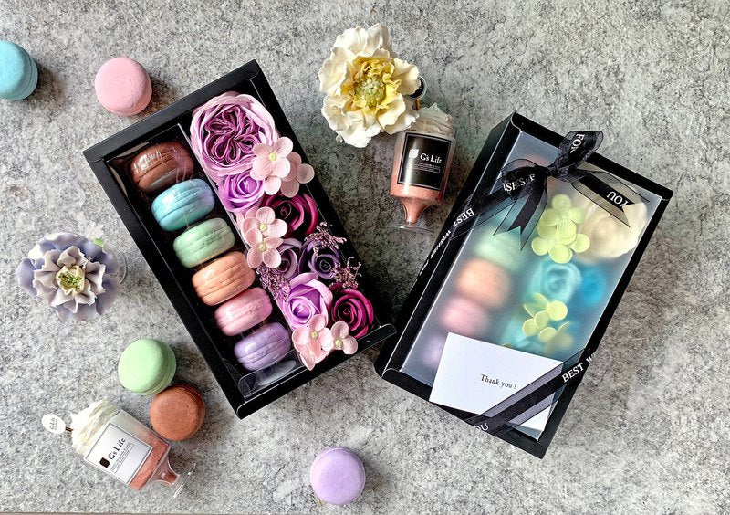 G’s Life 花與香氛─馬卡龍與玫瑰花香皂禮盒