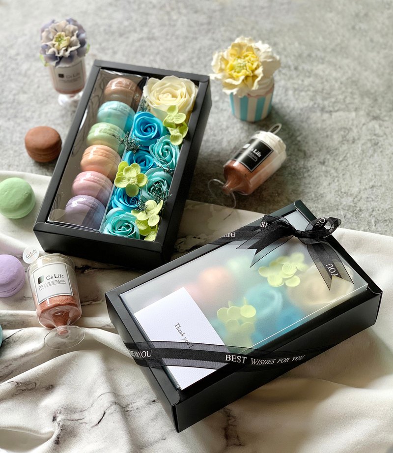 G’s Life 花與香氛─馬卡龍與玫瑰花香皂禮盒