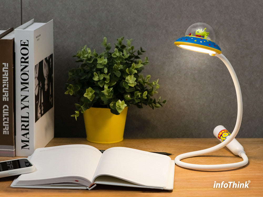 InfoThink 三眼怪系列 USB充電LED任意彎飛碟燈