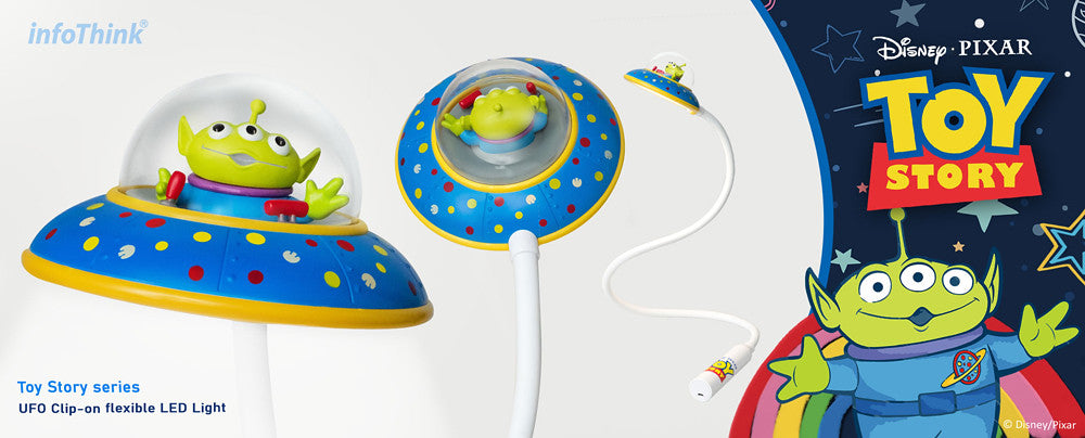 InfoThink 三眼怪系列 USB充電LED任意彎飛碟燈