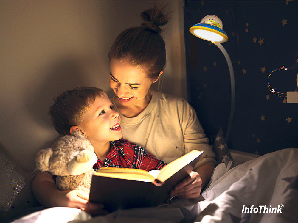 InfoThink 三眼怪系列 USB充電LED任意彎飛碟燈