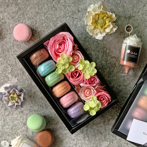 G’s Life 花與香氛─馬卡龍與玫瑰花香皂禮盒