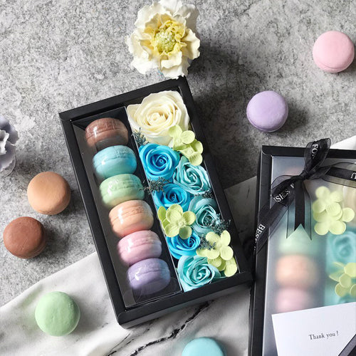 G’s Life 花與香氛─馬卡龍與玫瑰花香皂禮盒