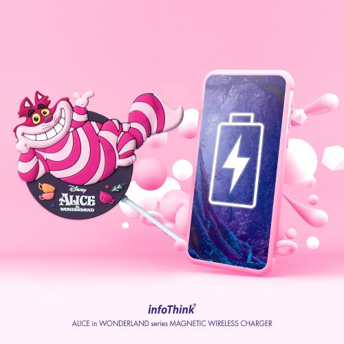 infoThink 愛麗絲系列妙妙貓磁吸充電盤