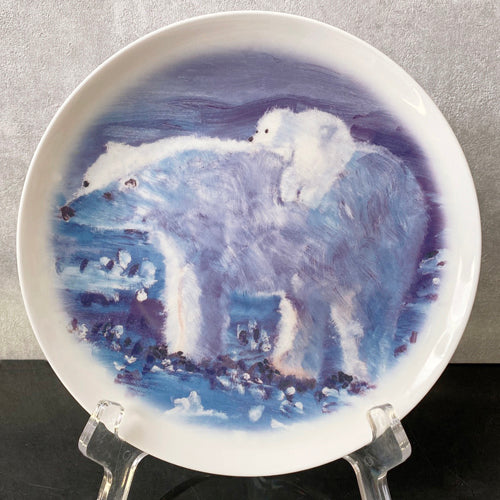 款式圖-8吋骨瓷盤(單入，含壓克力架)