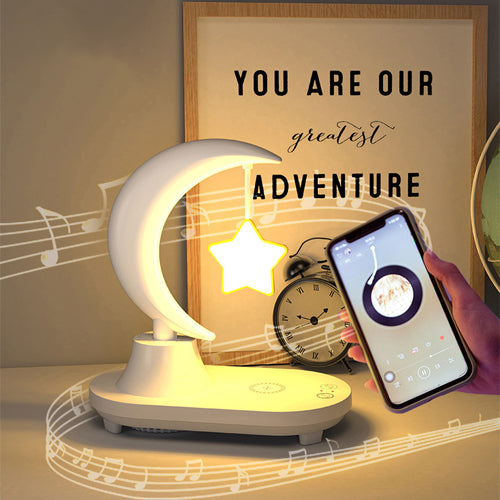 家居生活雜貨舖 USB飛鳥無線充音箱小夜燈