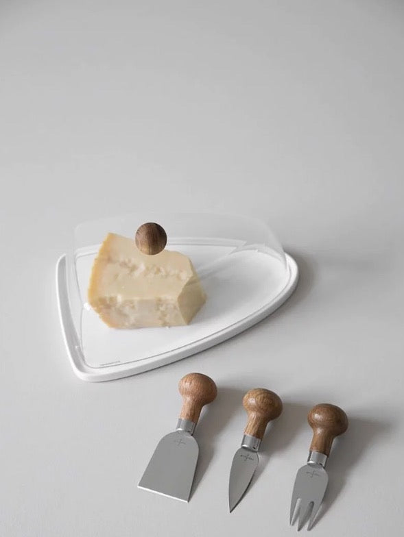 瑞典 Sagaform 橡木手把起司甜點餐刀組