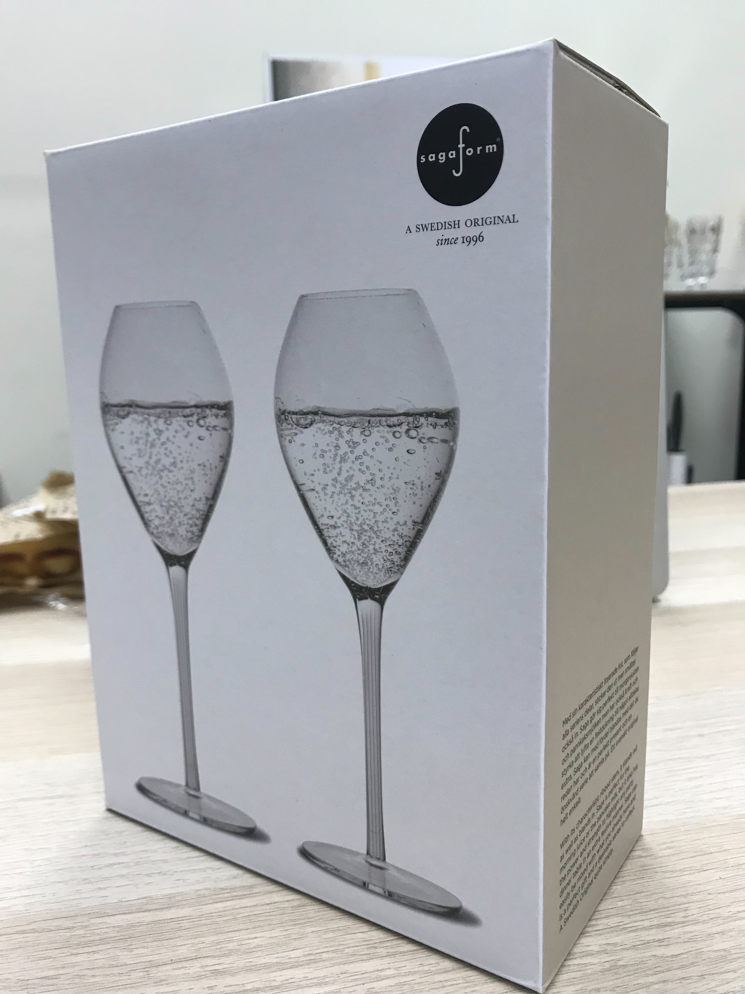 瑞典 Sagaform saga 香檳杯2入組