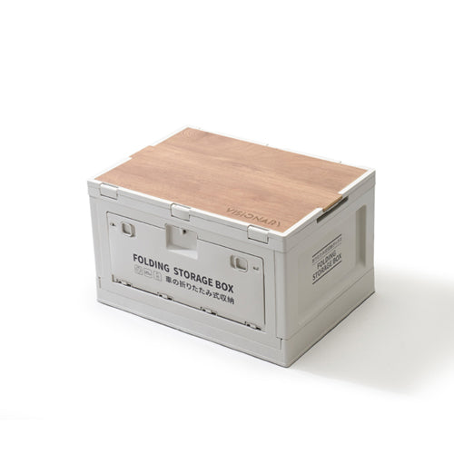 家居生活雜貨舖 質感戶外摺疊木蓋收納箱