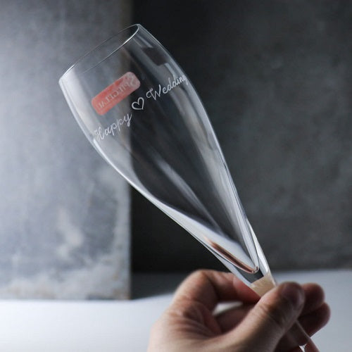 MSA手工雕刻 (一對價)160cc【SPIEGELAU德國Hybrid白金】甜心香檳對杯 結婚送禮-GA2276