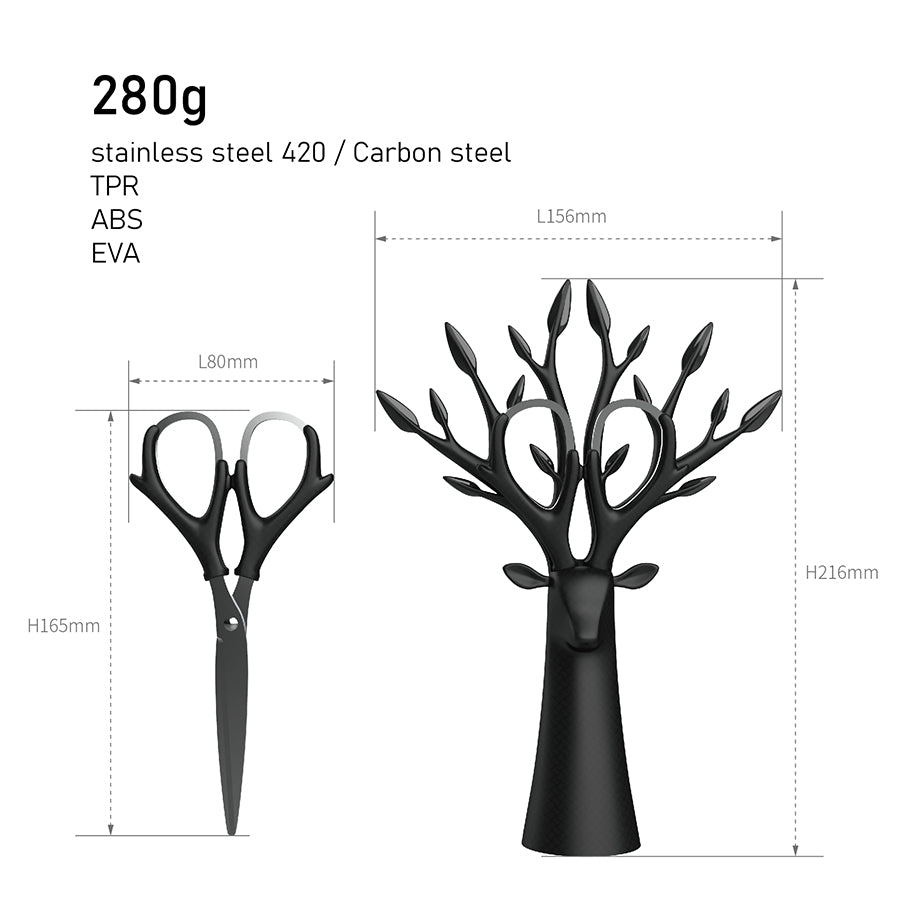 iThinking Lifetree生命樹鹿角造型事務剪 (鍍鈦剪)