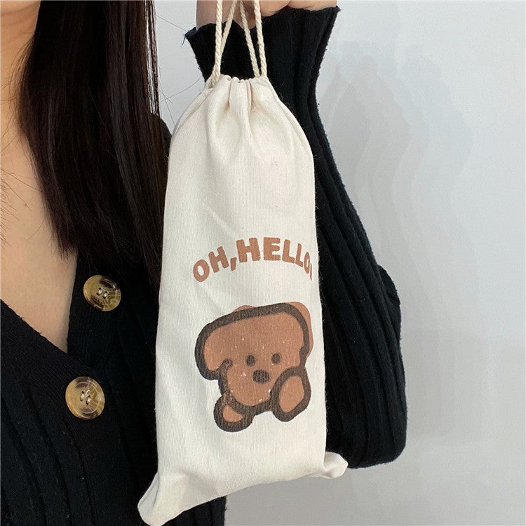 創意小物館 HELLO 小狗保溫杯+杯套組 450ml