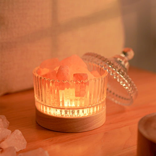 創意小物館 玫瑰鹽石小夜燈