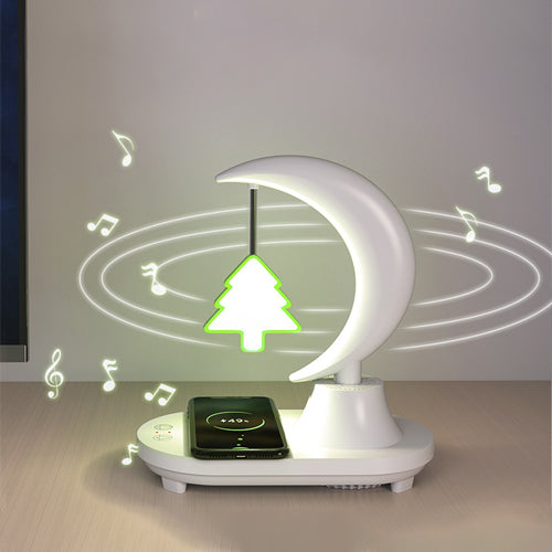 家居生活雜貨舖 USB飛鳥無線充音箱小夜燈