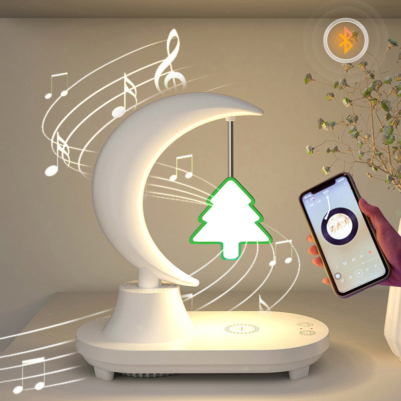 家居生活雜貨舖 USB飛鳥無線充音箱小夜燈