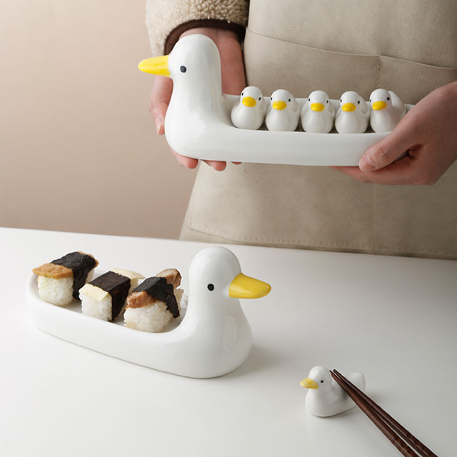 家居生活雜貨鋪 鴨鴨家族筷架套組