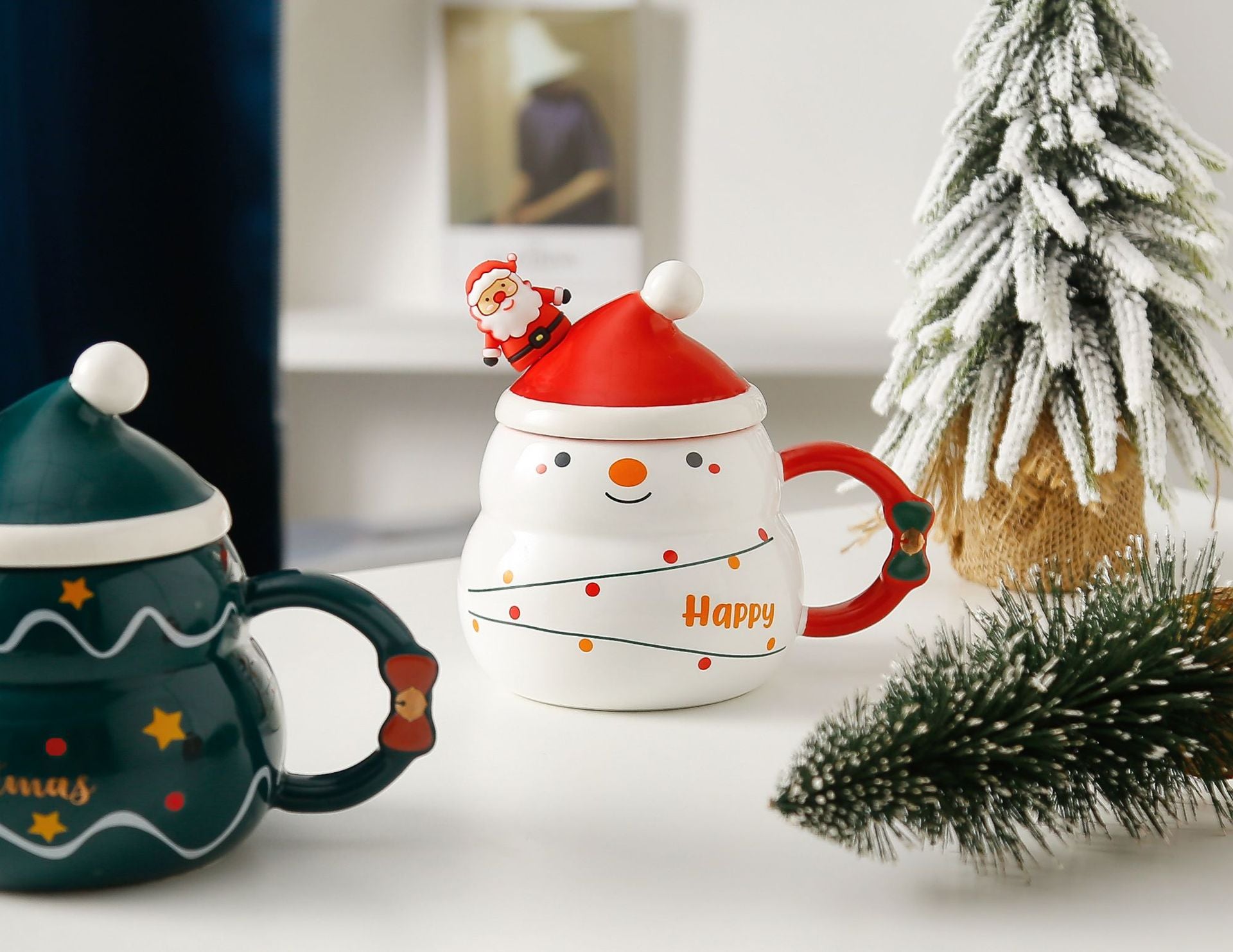 ♥家居生活雜貨舖 繽紛聖誕造型馬克杯禮盒組
