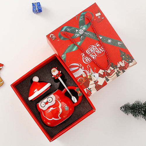 ♥家居生活雜貨舖 繽紛聖誕造型馬克杯禮盒組