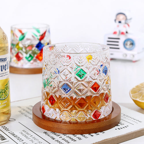 家居生活雜貨舖 不倒翁彩色玻璃杯