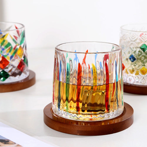 家居生活雜貨舖 不倒翁彩色玻璃杯